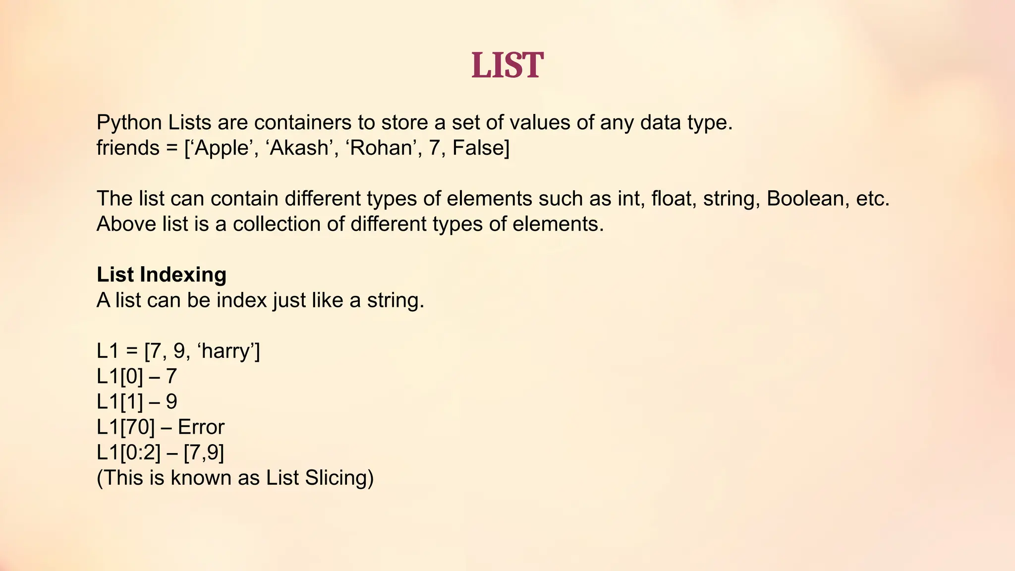 Presentation On String Lists And Tuples In Python Pptx Presentation On String Lists And Tuples In Python Pptx