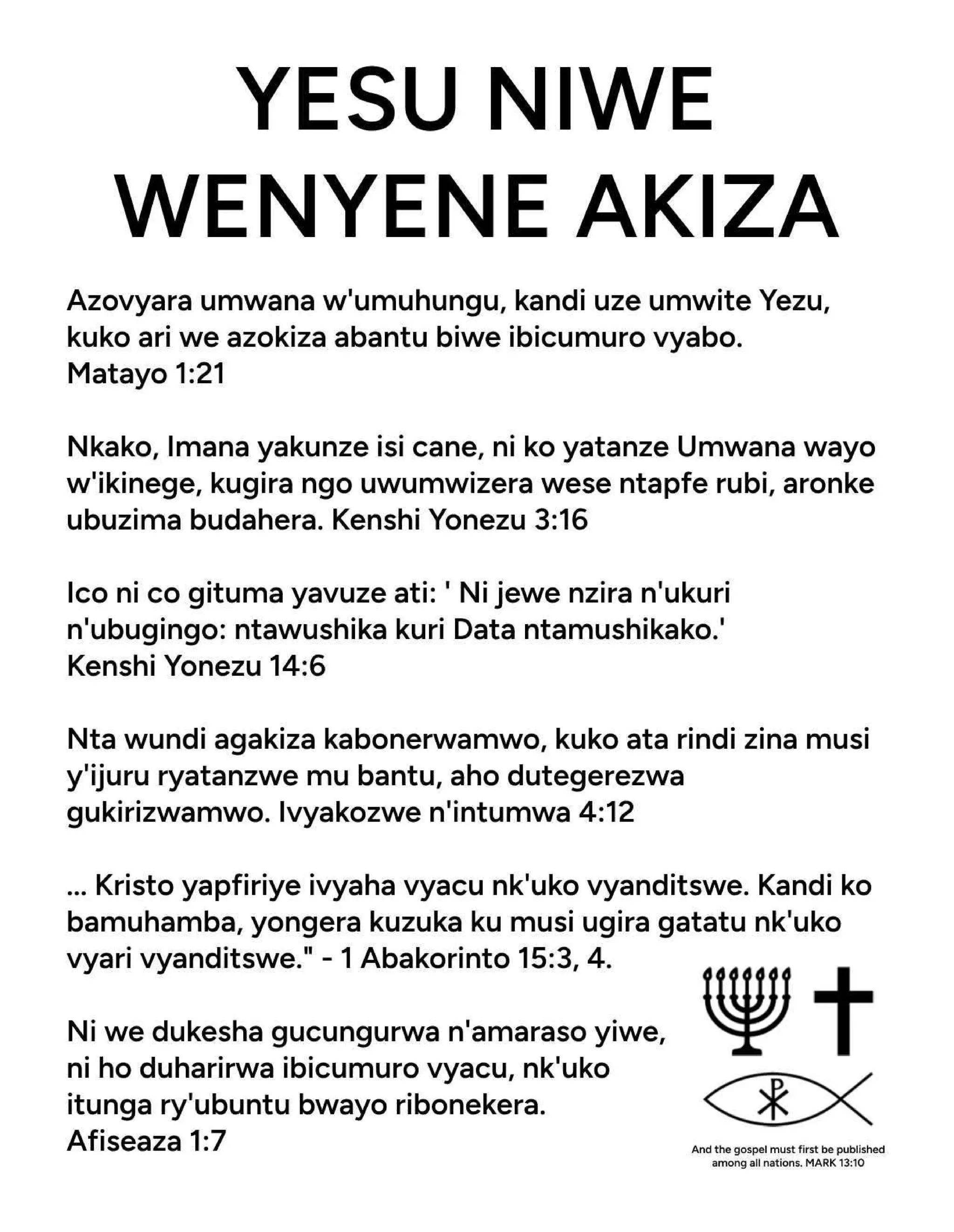 Kirundi Rundi Gospel Tract - ONLY JESUS CHRIST SAVES.pdf