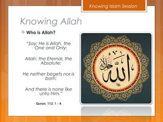 Knowing Islam Session | PPT