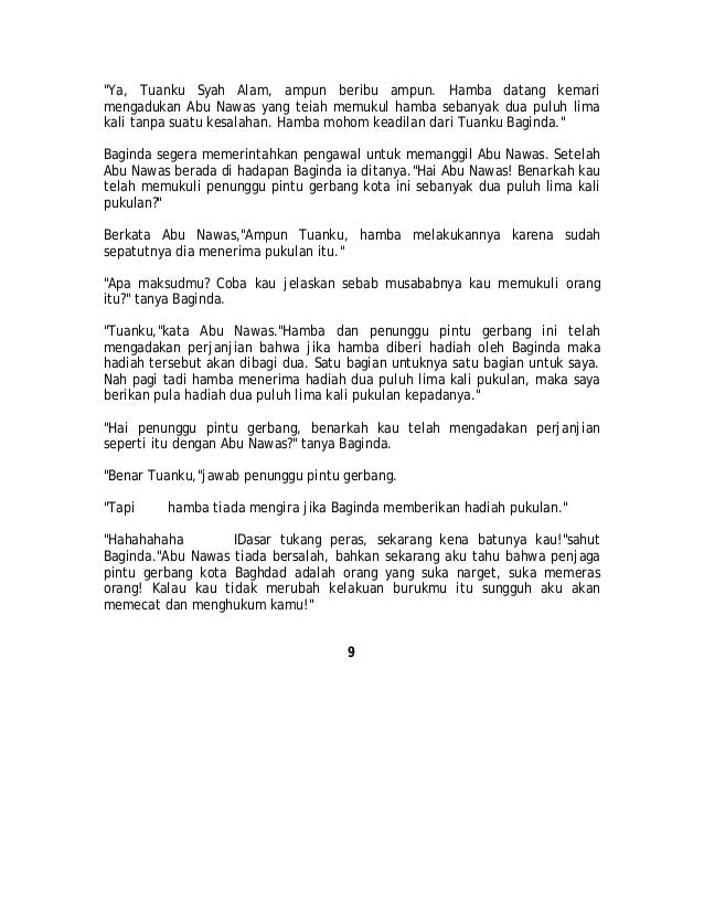 Kisah 1001 Malam Abu Nawas