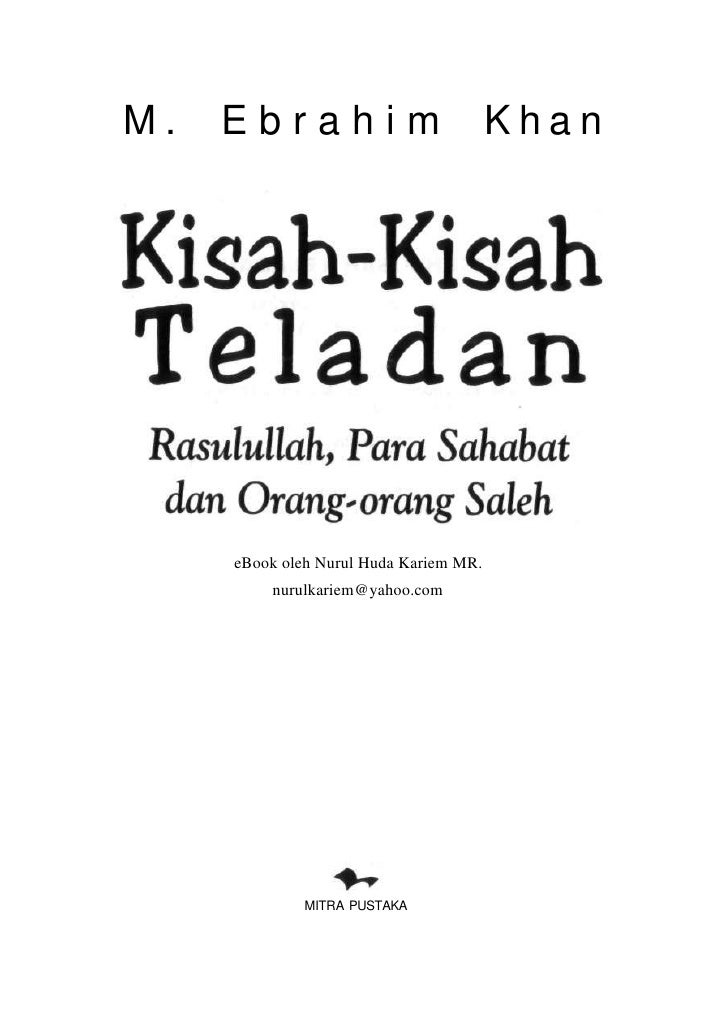 Kisah Kisah Teladan Rosulloh, Sahabat