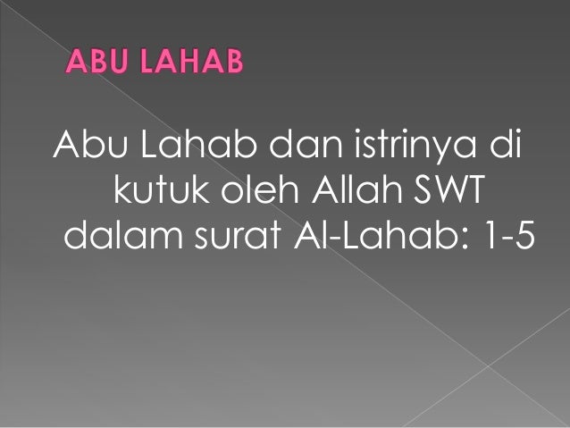 Kisah Abu Jahal Abu Lahab Dan Musailamah