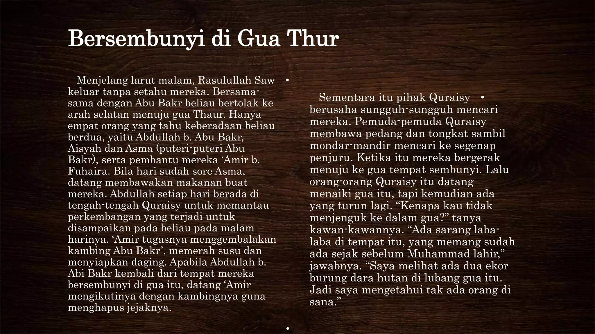 Kisah hijrah nabi muhammad saw | PPTX