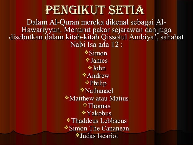 Kisah Isa Al Masih As