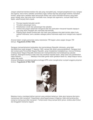 Contoh teks cerita sejarah jenderal soedirman