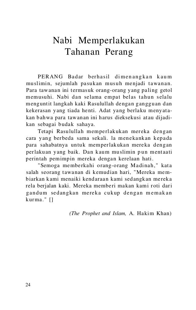 Kisah teladan rasullullah dan orang shaleh