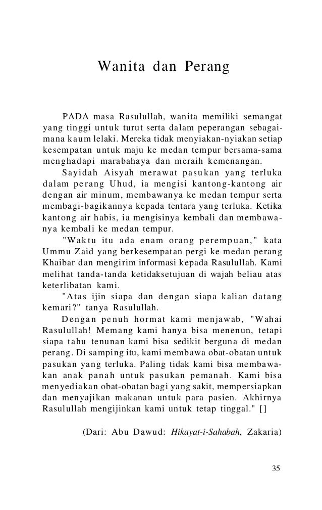 Kisah teladan rasullullah dan orang shaleh