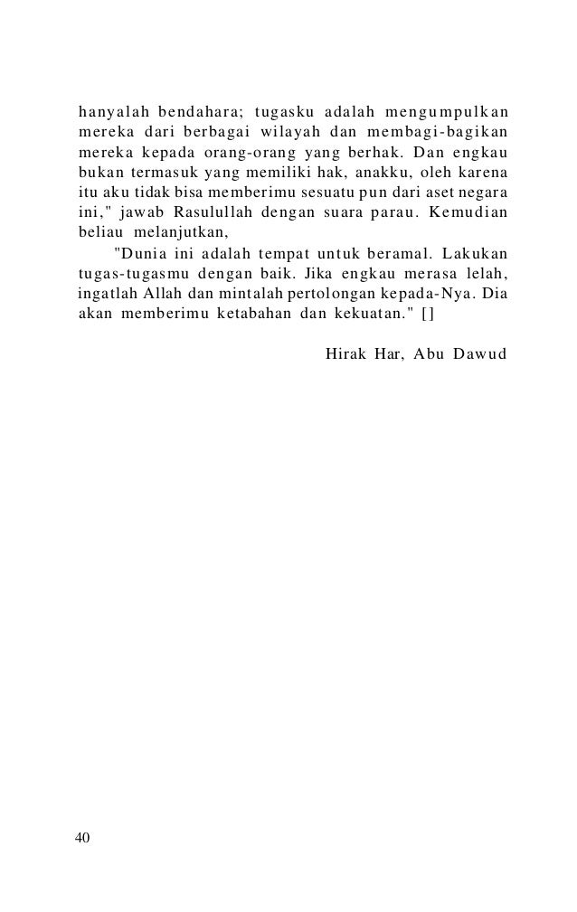 Kisah teladan rasullullah dan orang shaleh