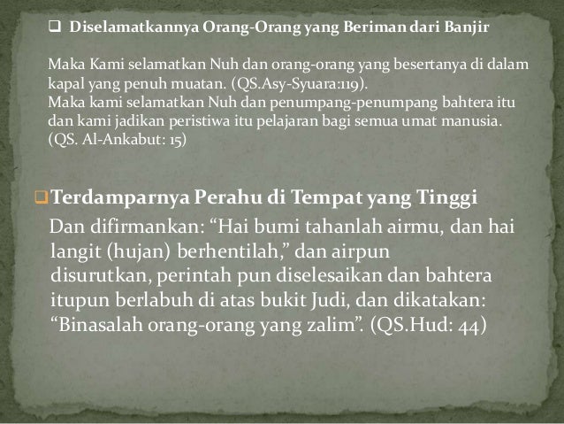 Kisah tentang nabi nuh