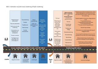 Bild 1. Individens resa från innan etablering till efter etablering
 