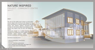 䈀刀䤀䔀䘀 㨀
吀栀攀吀栀攀 愀椀洀 漀昀 琀栀攀 猀琀甀搀椀漀 眀愀猀 琀漀 氀攀愀爀渀 椀渀 戀爀椀攀昀 愀戀漀甀琀 
渀愀琀甀爀愀氀 漀戀樀攀挀琀 愀渀搀 愀爀爀椀瘀椀渀最 愀琀 琀栀攀 搀攀猀椀最渀 昀漀爀 琀栀攀 
猀愀洀攀 愀爀挀栀椀琀攀挀琀甀爀攀 椀渀 愀氀眀愀礀猀 椀渀昀氀甀攀渀挀攀搀 戀礀 渀愀琀甀爀愀氀 
琀栀椀渀最猀Ⰰ 氀椀欀攀 琀攀砀琀甀爀攀Ⰰ 瀀愀琀琀攀爀渀Ⰰ 猀琀爀甀挀琀甀爀攀 瀀氀愀渀Ⰰ 
挀漀渀挀攀瀀琀Ⰰ 攀琀挀⸀ 䴀礀 渀愀琀甀爀愀氀 漀戀樀攀挀琀 眀愀猀 氀愀搀礀戀甀最 愀渀搀 琀栀攀 
搀攀猀椀最渀 眀愀猀 椀渀猀瀀椀爀攀 昀爀漀洀 椀琀猀 昀漀爀洀 愀渀搀 愀瀀瀀氀椀攀搀 椀渀 
氀愀礀漀甀琀⸀
䌀漀洀洀甀渀椀琀礀䌀漀洀洀甀渀椀琀礀 䌀攀渀琀攀爀 椀猀 愀 瀀甀戀氀椀挀 氀漀挀愀琀椀漀渀 眀栀攀爀攀 
洀攀洀戀攀爀猀 漀昀 愀 挀漀洀洀甀渀椀琀礀 琀攀渀搀 琀漀 最愀琀栀攀爀 昀漀爀 最爀漀甀瀀 
愀挀琀椀瘀椀琀椀攀猀Ⰰ 猀漀挀椀愀氀 猀甀瀀瀀漀爀琀Ⰰ 瀀甀戀氀椀挀 椀渀昀漀爀洀愀琀椀漀渀Ⰰ 
昀甀渀挀琀椀漀渀Ⰰ 攀砀栀椀戀椀琀椀漀渀Ⰰ 愀渀搀 漀琀栀攀爀 瀀甀爀瀀漀猀攀⸀
䄀挀琀椀瘀椀琀椀攀猀 琀漀 戀攀 搀漀渀攀 栀攀爀攀 㨀
ⴀ 䤀渀昀漀爀洀愀氀 攀搀甀挀愀琀椀漀渀 ⼀ 䄀眀愀爀攀渀攀猀猀
ⴀ 匀攀洀椀渀愀爀猀
ⴀ 䘀漀爀洀愀氀 ⼀ 䤀渀ⴀ 䘀漀爀洀愀氀 ⼀ 䤀渀昀漀爀洀愀氀 挀漀渀昀攀爀攀渀挀攀猀
ⴀ 匀漀挀椀愀氀 最愀琀栀攀爀椀渀最㨀 䌀攀氀攀戀爀愀琀椀漀渀Ⰰ 洀愀爀爀椀愀最攀猀Ⰰ 攀琀挀⸀
ⴀ 䘀椀琀渀攀猀猀 挀攀渀琀攀爀 愀渀搀 猀眀椀洀洀椀渀最 瀀漀漀氀
ⴀ 䰀椀戀爀愀爀礀 
倀⸀䤀⸀䄀⸀刀
㔀
ⴀ 䬀䤀匀䠀䄀一 䠀⸀ 䜀䄀䈀䄀一䤀       ㄀㘀　㄀　㄀㄀　㄀　㄀㐀
 