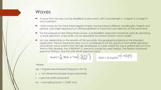 Offshore Diffraction Analysis FORCES ON OFFSHORE STRUCTURES USING MORISON AND DIFFRACTION THEORY | PPTX