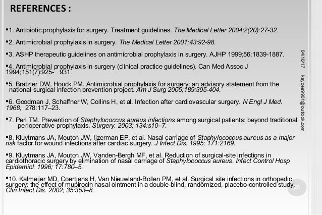 surgical prophylaxis medical letter Prophylaxis Surgical Infections Site