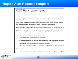 Nagios Alert Request Template




                     2012       16
 