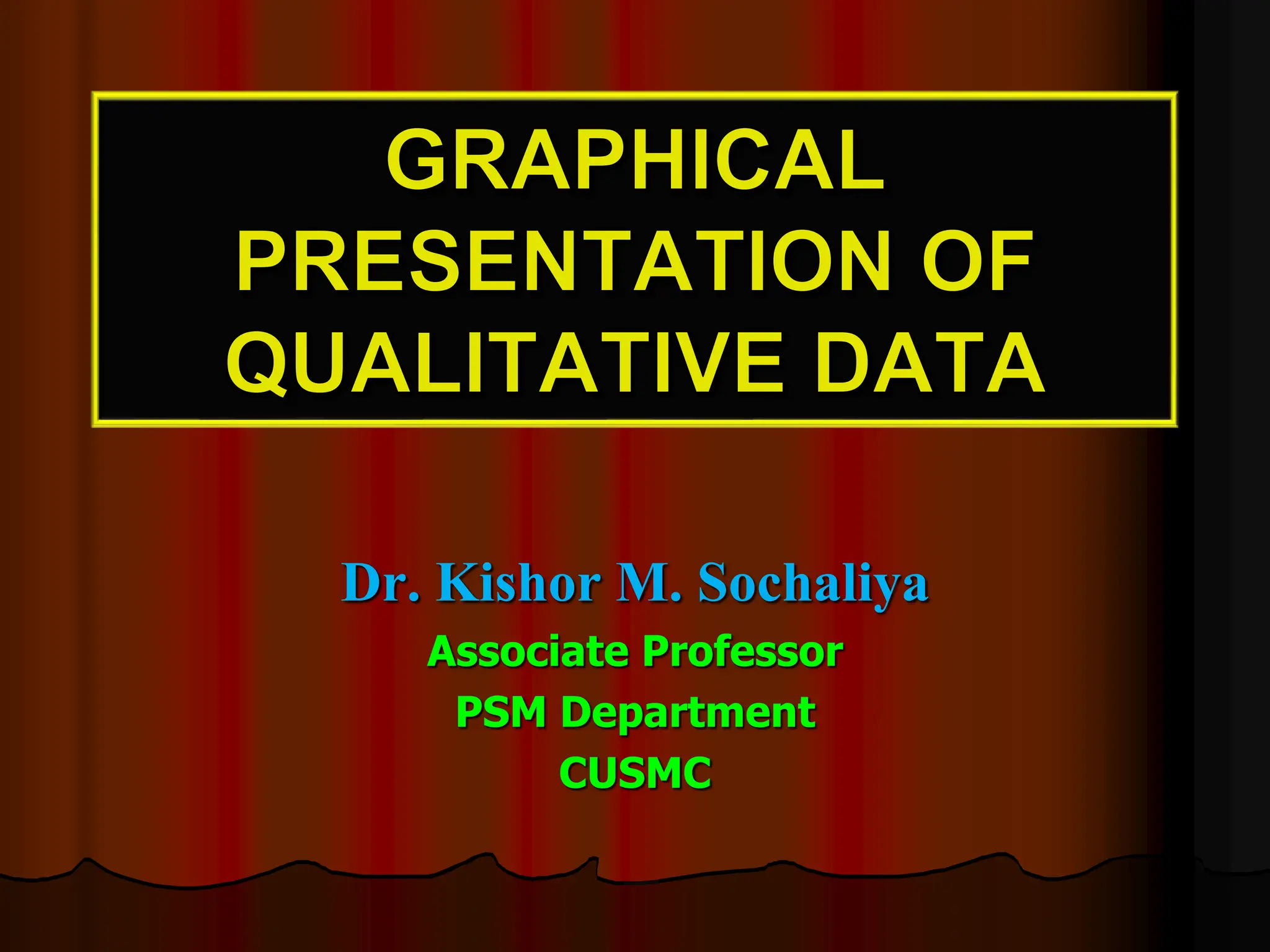 GRAPHICAL PRESENTATION OF QUALITATIVE DATA.pptx | Medical Health