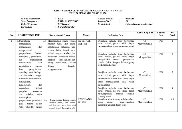 Cause And Effect Kelas 11