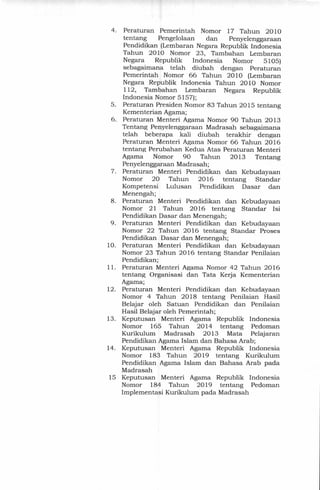 Kebudayaan
Nomor 22 Tahun 2016 tentang Standar Proses
Pendidikan Dasar dan Menengah;
10. Peraturan Menteri Pendidikan dan ...