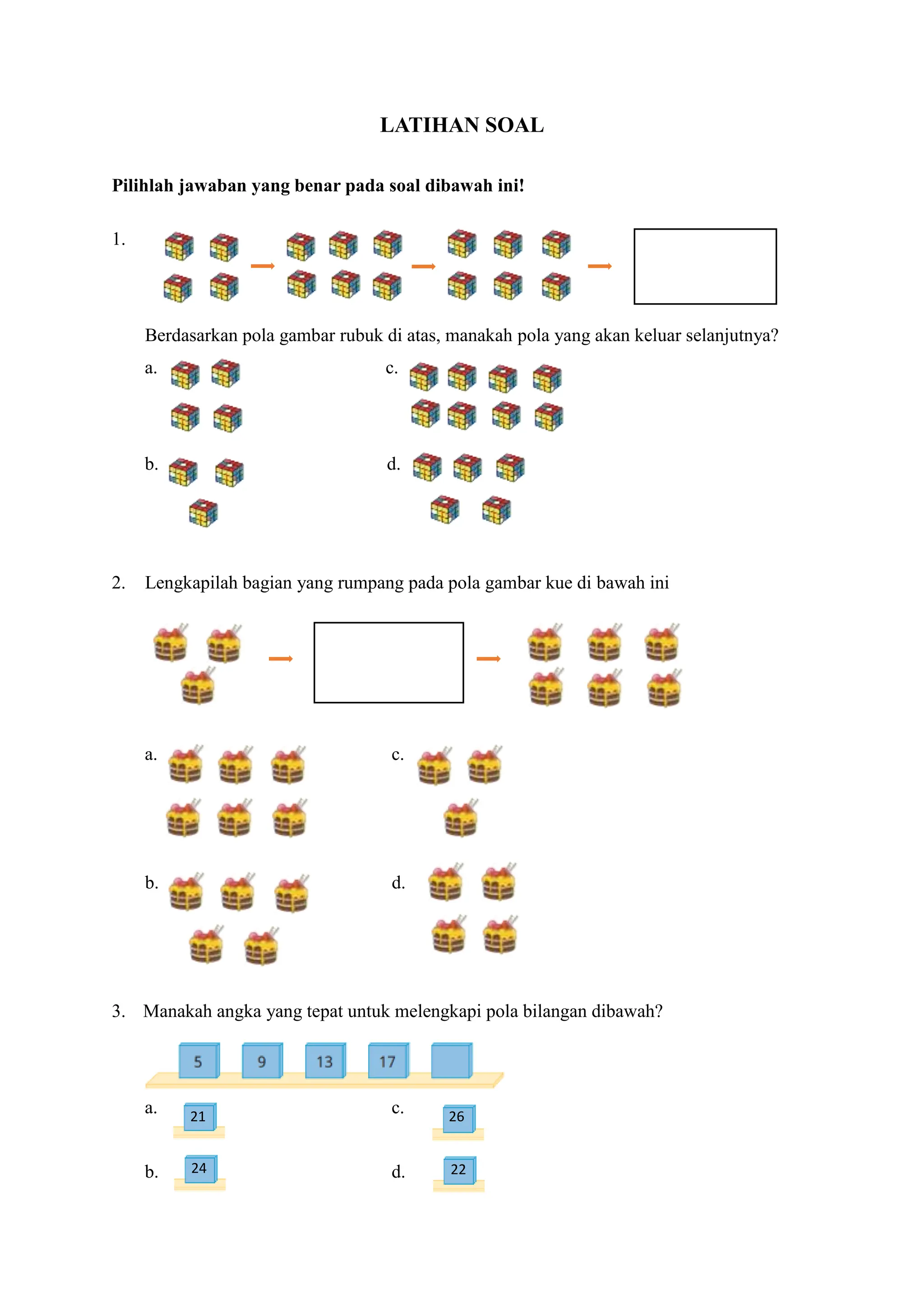 Kisi kisi soal keterampilan sekolah dasar kelas 4