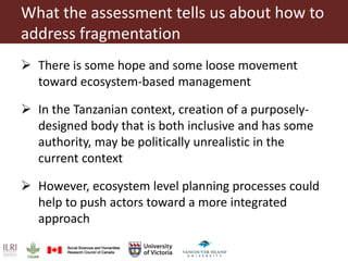 Defragmenting natural resource management at the landscape-level: A governance assessment framework