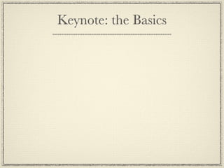 KIS keynote training