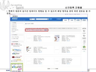신규등록 간행물  학회지 원문의 실시간 업데이트 현황을 알 수 있으며 해당 항목을 클릭 하면 원문을 볼 수 있음  