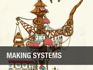 MAKING SYSTEMS
Thursday, June 21, 2012
 