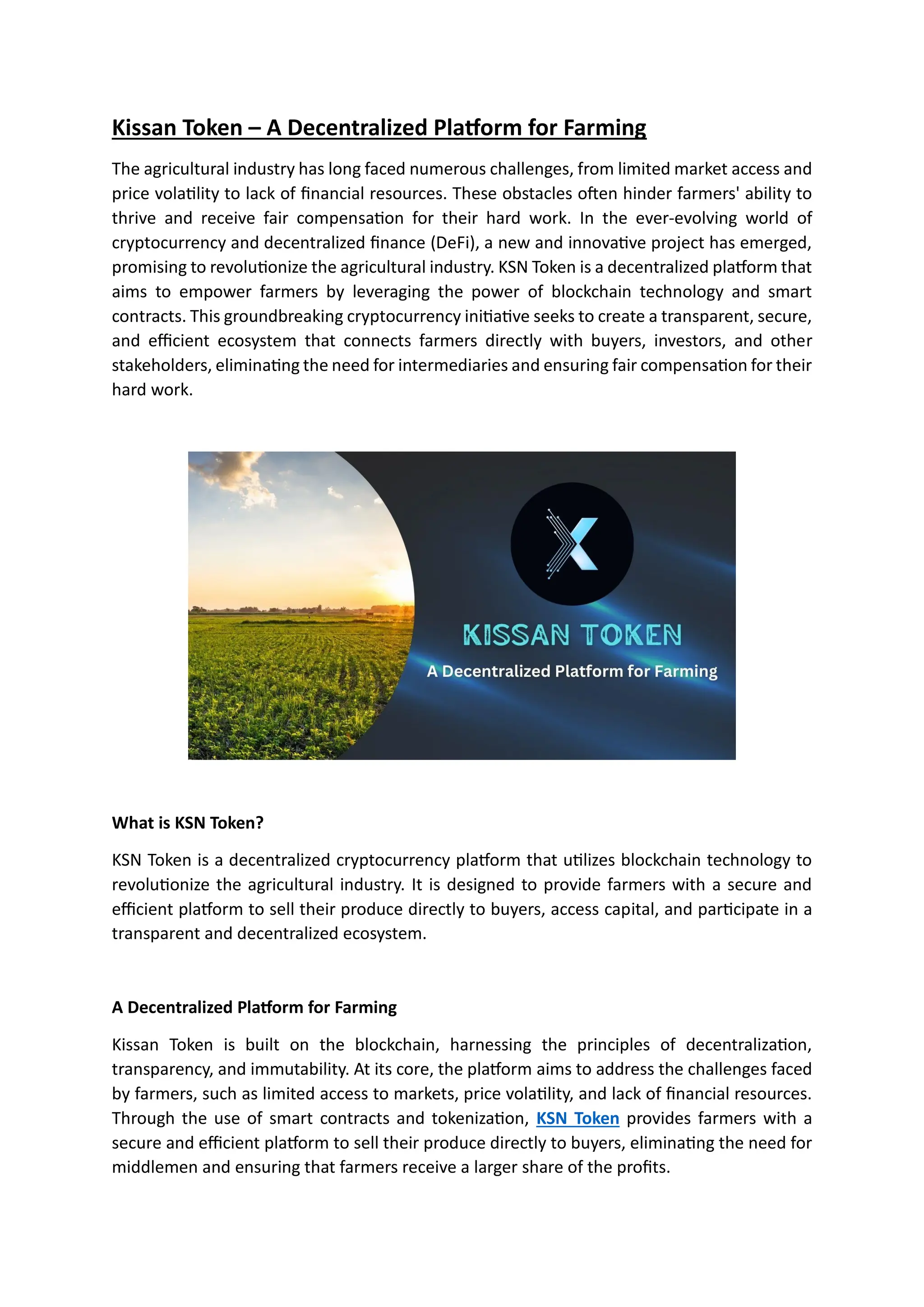 Kissan Token - A Decentralized Platform for Farming.pdf