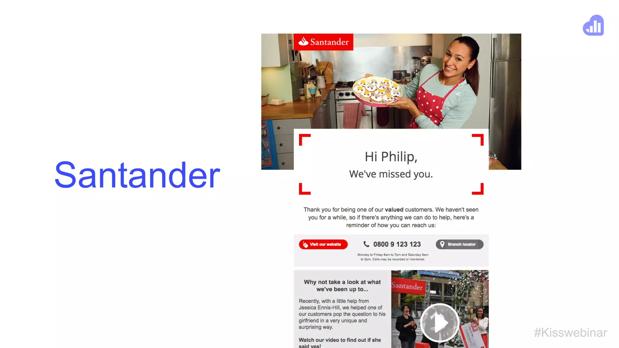 #Kisswebinar
Santander
 