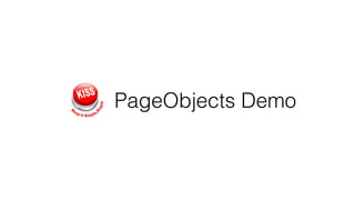PageObjects Demo
 