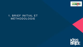 1. BRIEF INITIAL ET
MÉTHODOLOGIE
 