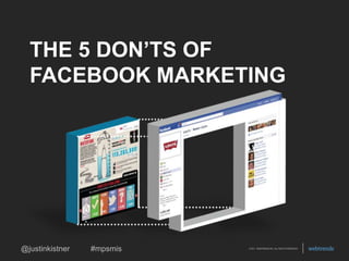 THE 5 DON’TS OF FACEBOOK MARKETING 