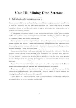 KIT-601 Lecture Notes-UNIT-3.pdf Mining Data Stream | PDF
