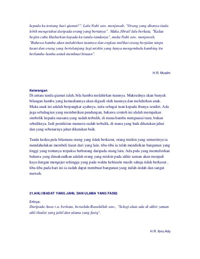 Kitab 40 Tanda Akhir Zaman