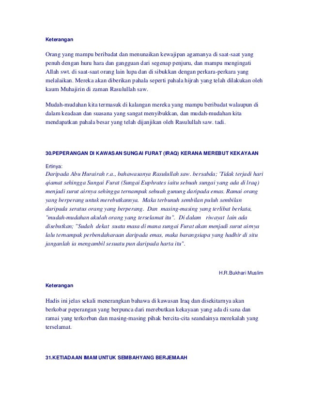 Kitab 40 Tanda Akhir Zaman