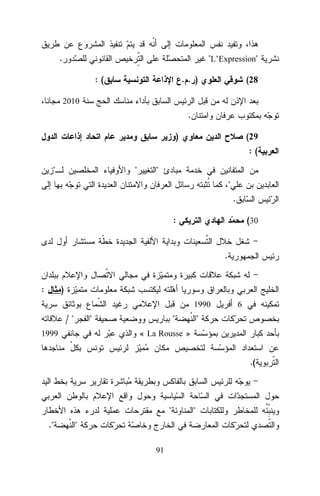 .

"L’Expression"
:(

.. )

(28

2010

.
)

(29

:(
"

"

"
"
.
:

(30
.

:

)
1990

/"

"

"

6

"

« La Rousse »

1999

.(

"
."

"
91

"

 