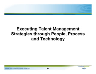 Executing Talent Management
               Strategies through People, Process
                         and Technology




...