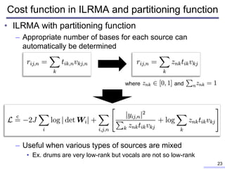 Blind source separation based on independent low-rank matrix analysis ...