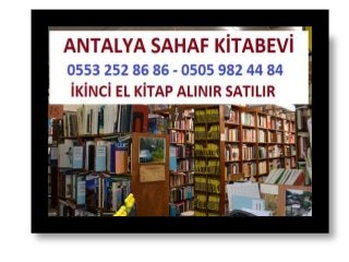 Antalya ikinci el kitap alanlar
 