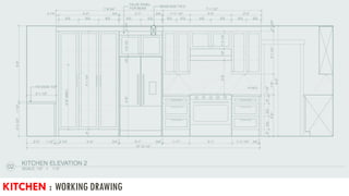 KITCHEN : WORKING DRAWING
 