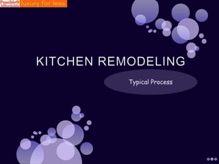 KITCHEN REMODELING  Typical Process 