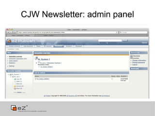 CJW Newsletter: admin panel
 