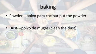 English kitchen vocabulary for learners | PPTX