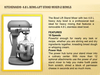KitchenAid Heavy Duty Bowl-Lift Stand Mixer 4.8L