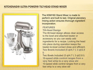 Introducing the KitchenAid 6.6L Bowl Lift Stand Mixer 