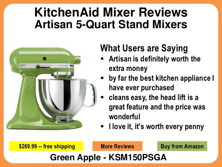 Kitchenaid Mixer Reviews For Artisan 5 Quart Stand Mixers