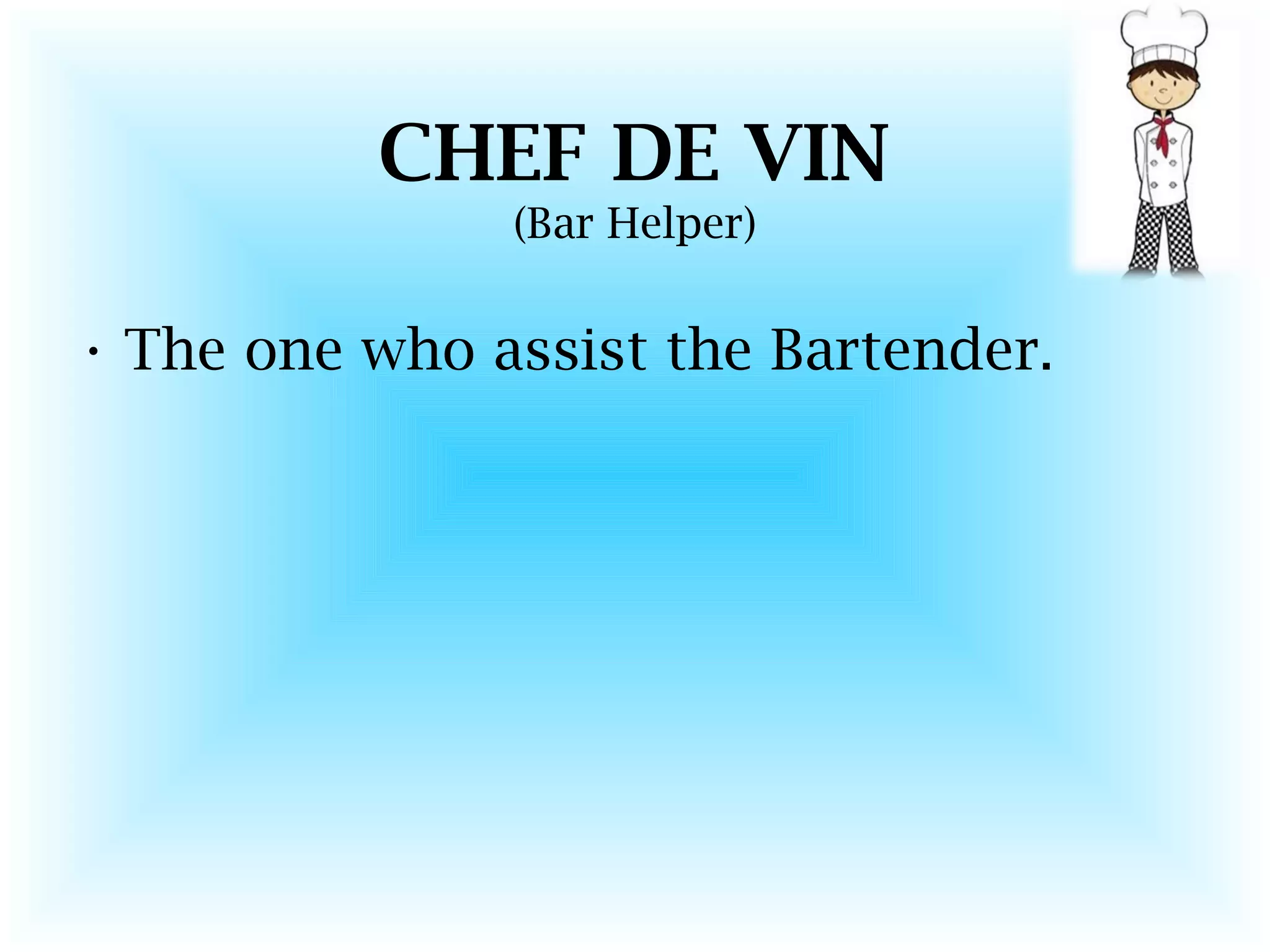 KITCHEN BRIGADE SYSTEM PPT