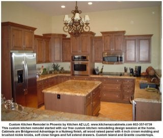 Kitchen cabinets in Chandler AZ with granite countertops at cost