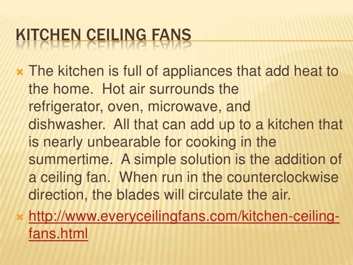 Kitchen Ceiling Fans