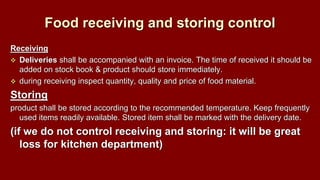 Kitchen Cost Control. | PPTX