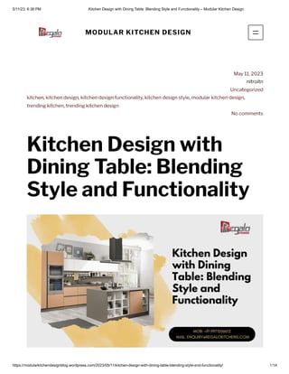 kitchen design with dining table.pdf